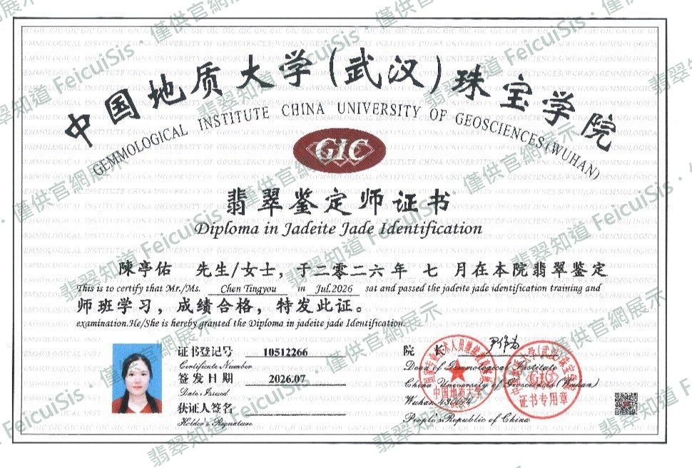 陳亭佑 結業證書（個人資料已遮蔽）